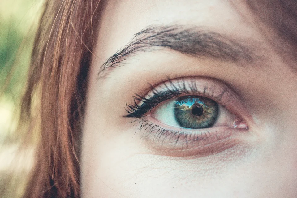 close up of beautiful eye of woman